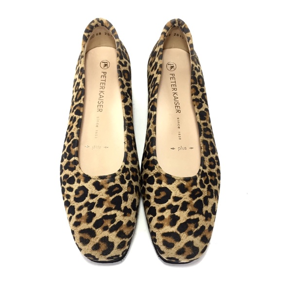 🌹Peter Kaiser Leopard Print Nubuck Wedge Flat🌹 - Picture 5 of 8